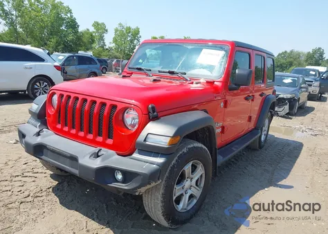 2020 Jeep Wrangler Unlimited Sport S 4X4 из США, поврежденный, VIN 1C4HJXDNXLW152187